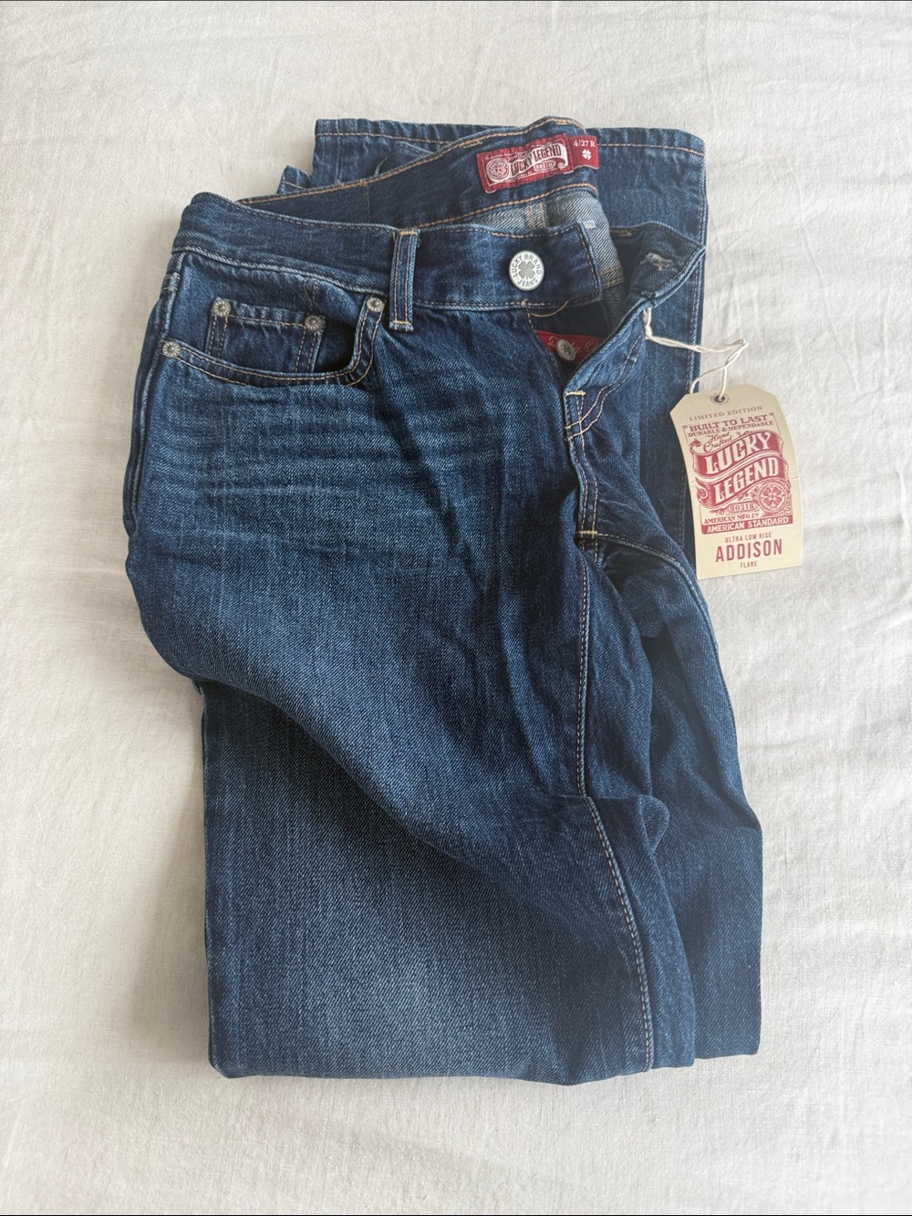 Lucky Brand Ultra Low Rise Addison Flare